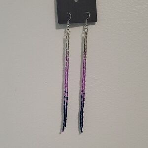 Chic Gradient Beaded Earrings